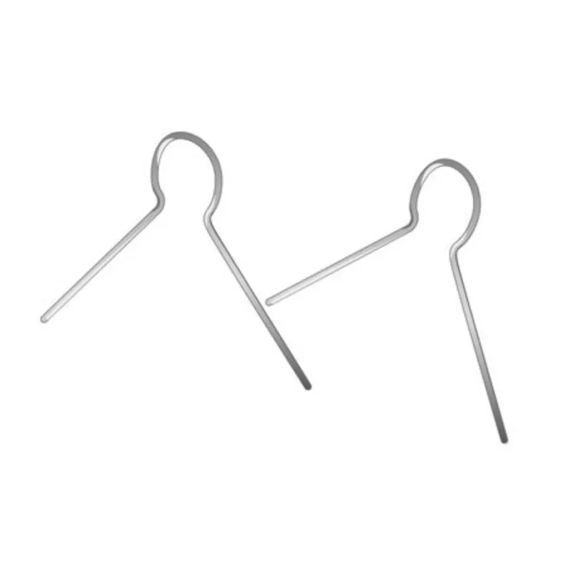 Attaches en métal argent pour polystyrène 25 pièces