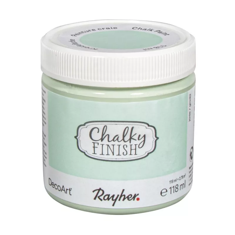 Peinture craie Chalky Pour Matériau poreux 118 ml Jade
