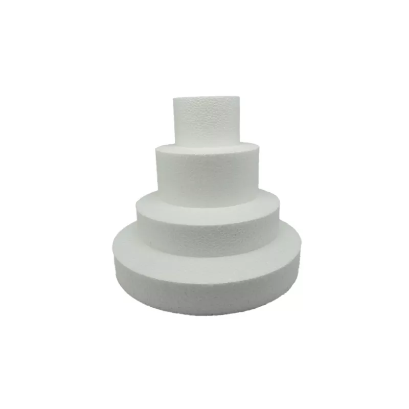 Pièce montée polystyrène Ø 25 à 10 cm Haut 22 cm 4 p