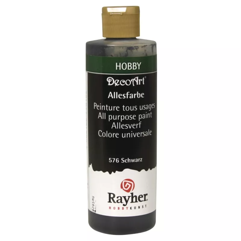 Peinture acrylique Premium Noir 235 ml