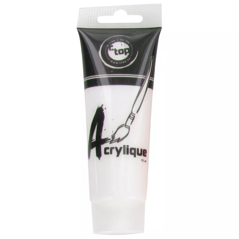 Peinture acrylique blanche 75 ml
