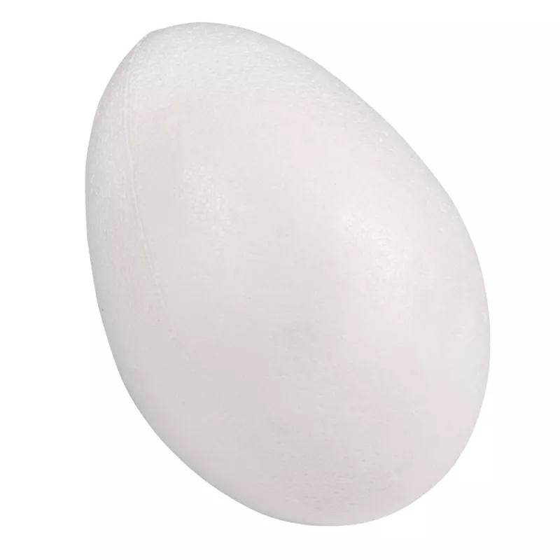 Oeuf en polystyrène en 2 parties Hauteur 15 cm