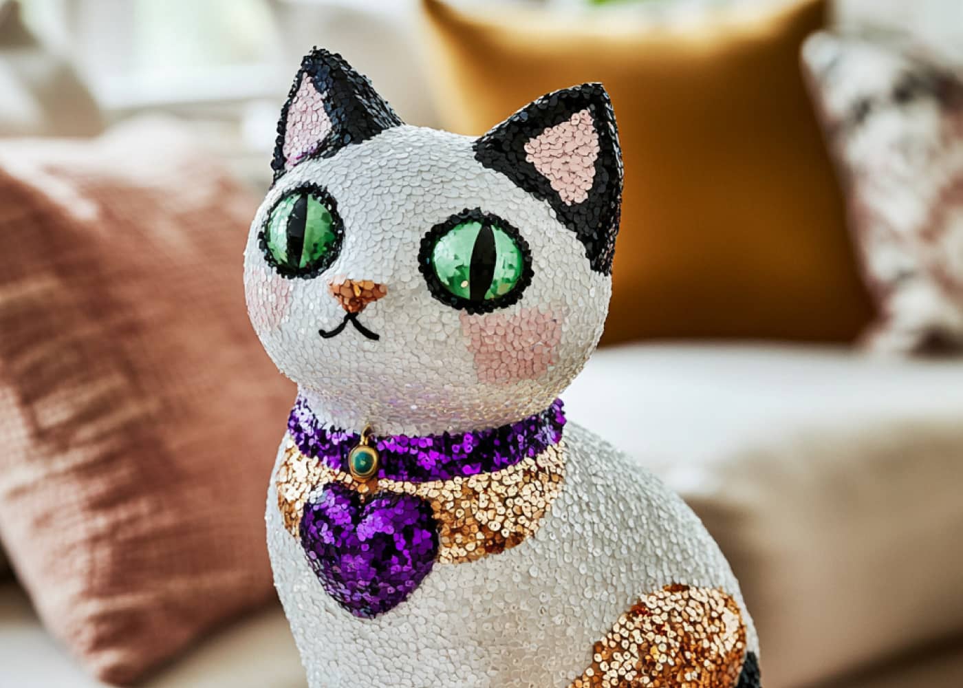Comment recouvrir du polystyrène avec des sequins ?