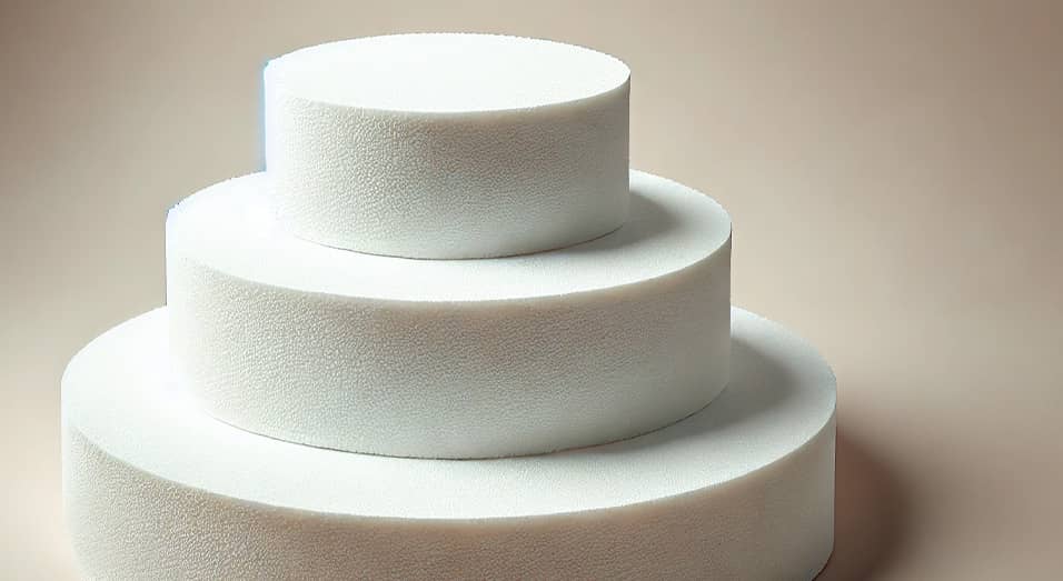 Disques et faux gateaux en polysytérne - dummies
