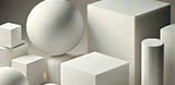 Forme géométrique en polystyrène