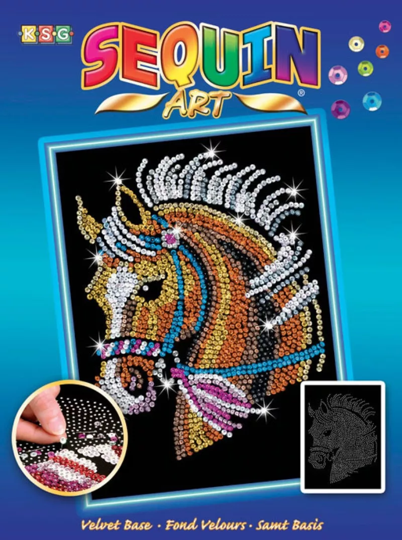 Tableau Sequin Art Cheval