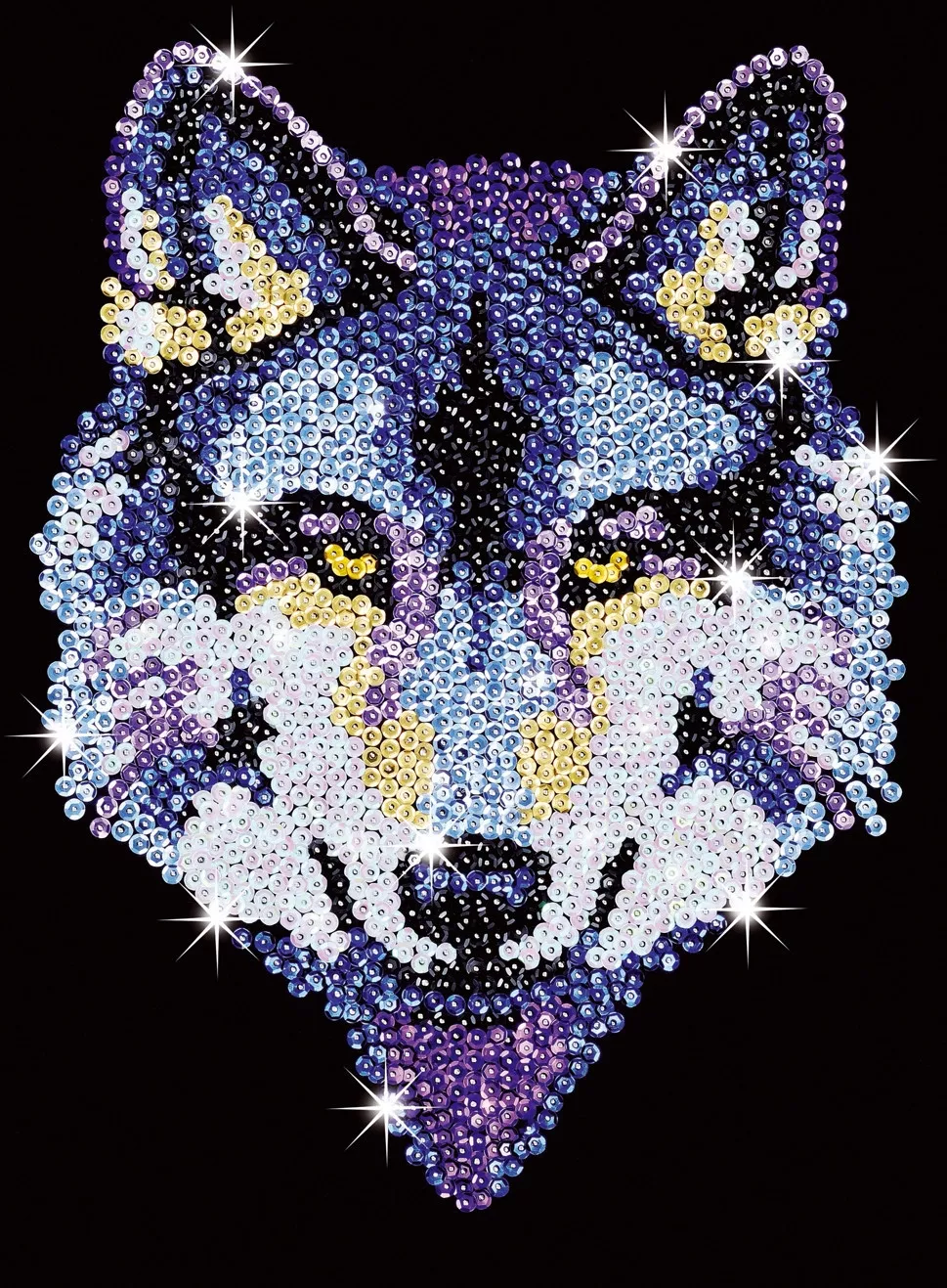 Tableau Sequin Art Loup