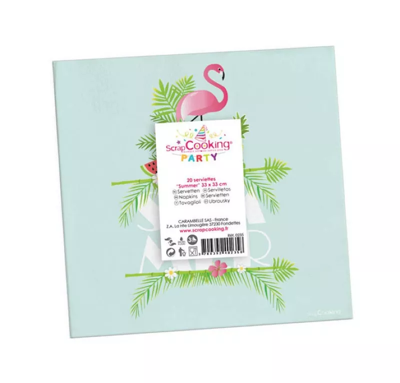 Serviettes Summer 33cm 20...