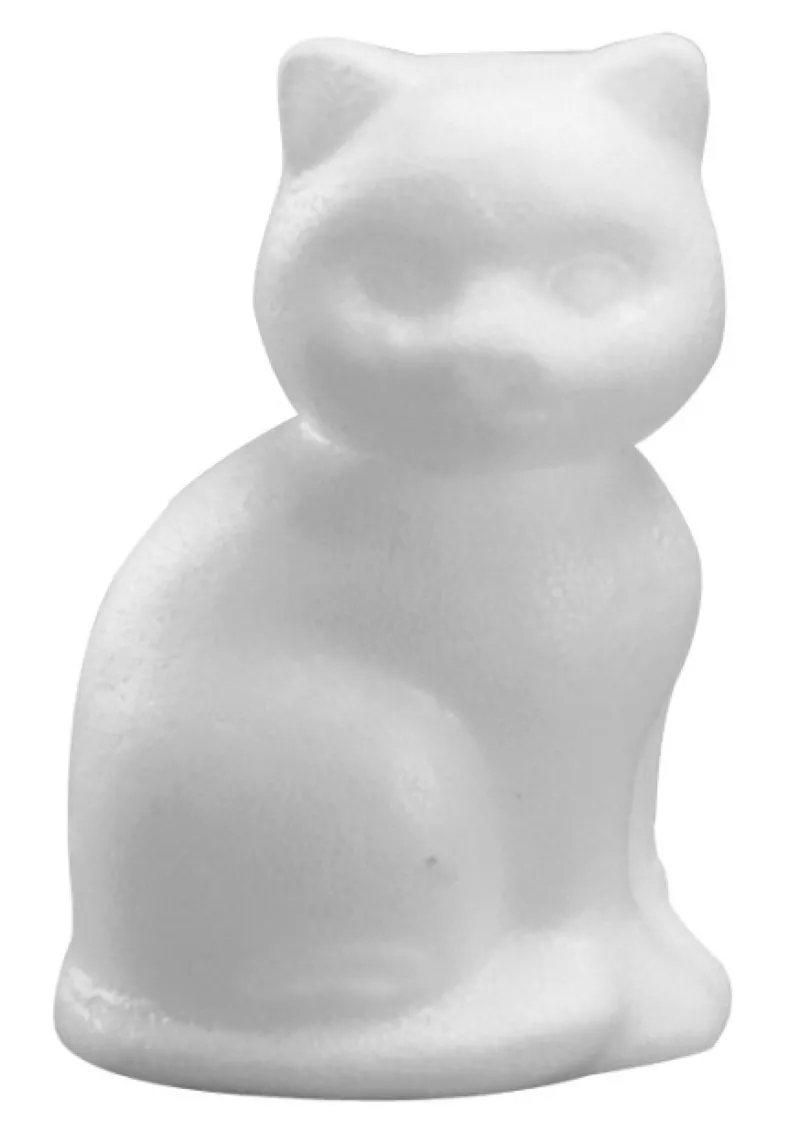 Chat en polystyrène 23 cm