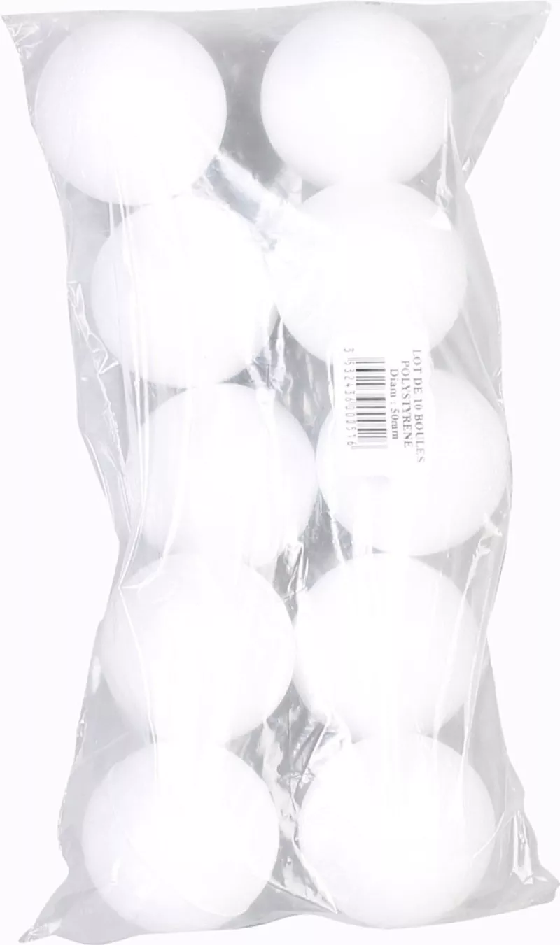 Boule de polystyrène...