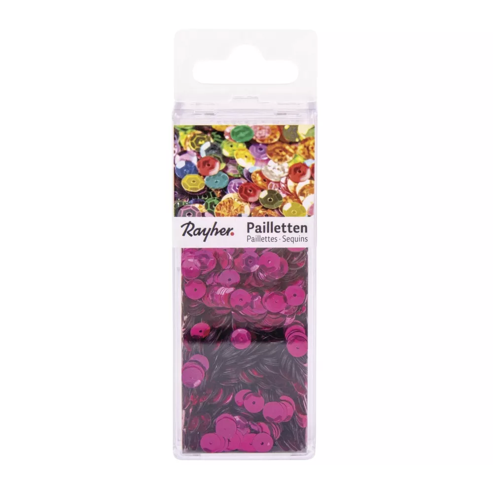 Sequin bombés 6mm Rose...