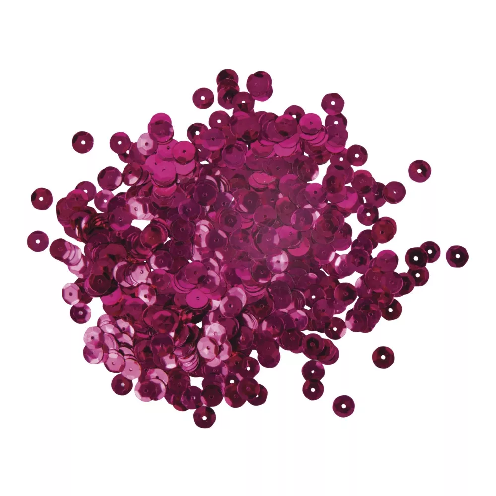 Sequin bombés 6mm Rose...