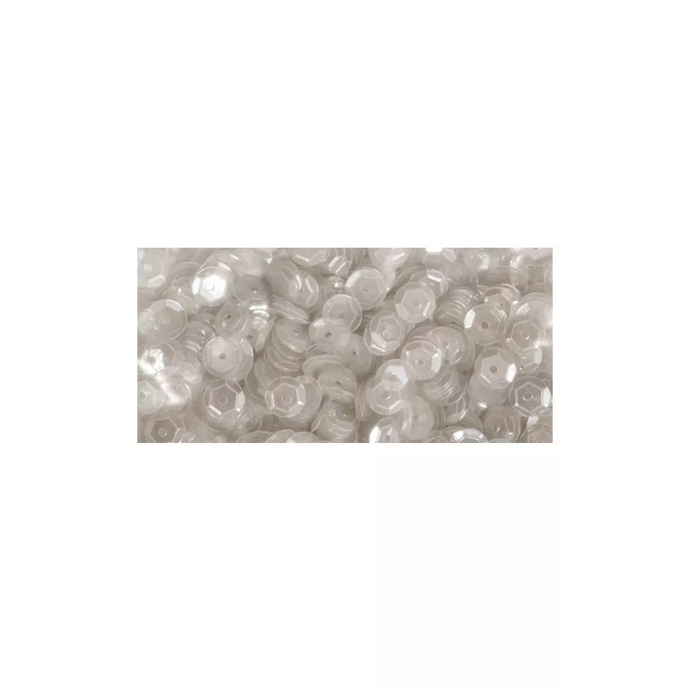 Sequin bombés 6mm Cristal...
