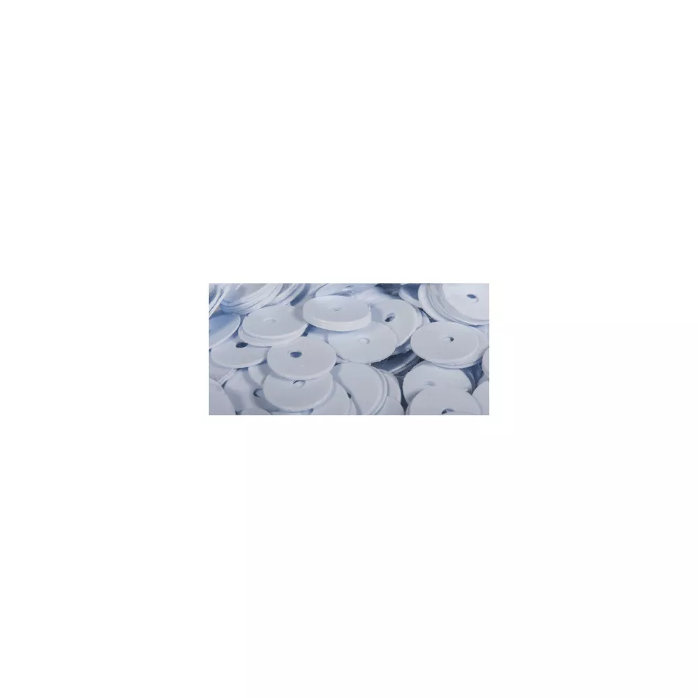 Sequin lisses 6mm Blanc 7g
