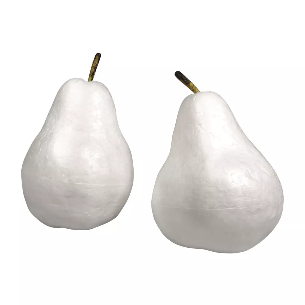 Poires en polystyrène avec...