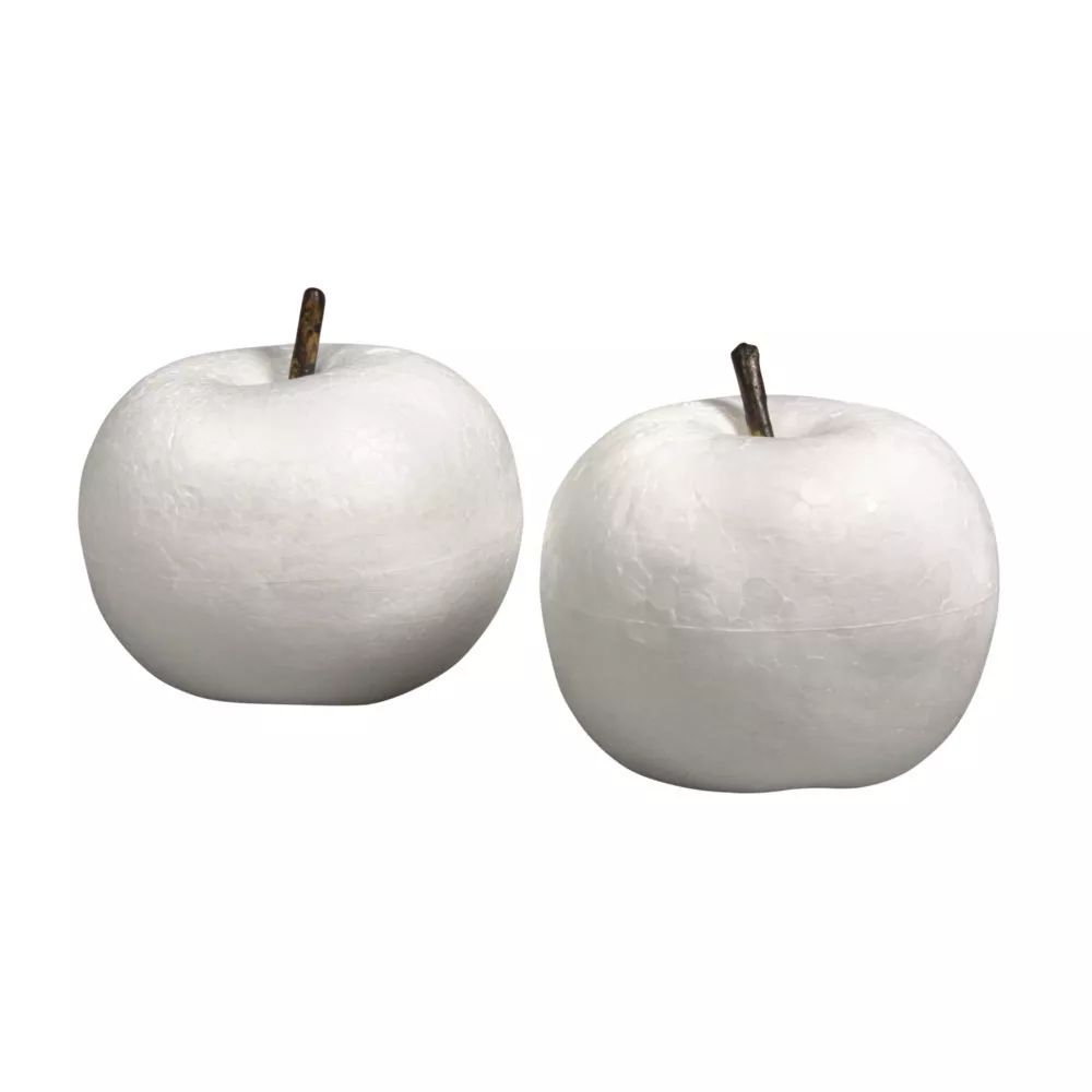 Pommes en polystyrène 2 pièces