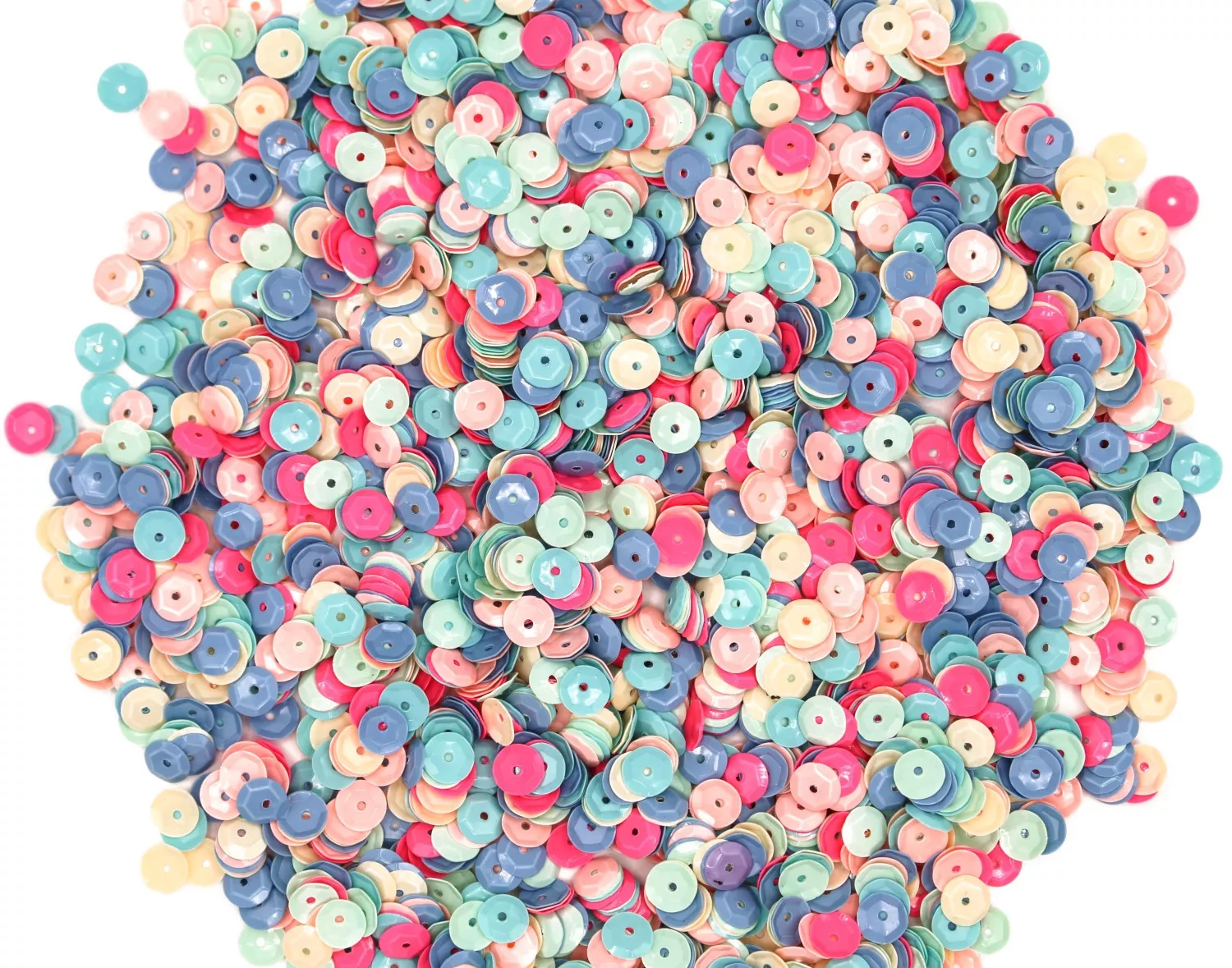 Sequins ronds bombé Pastel...