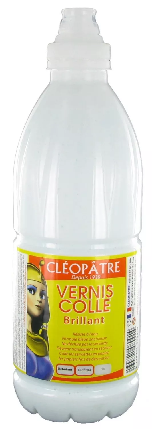 Vernis colle brillant 1 kg