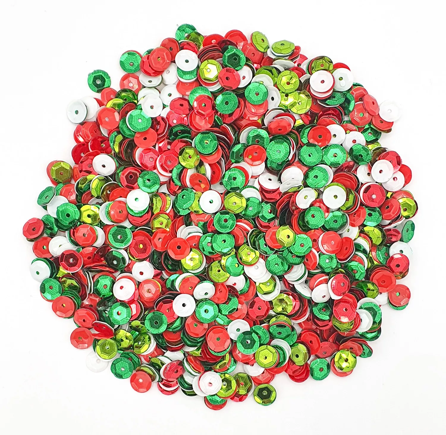 Sequins de Noël rouge vert...
