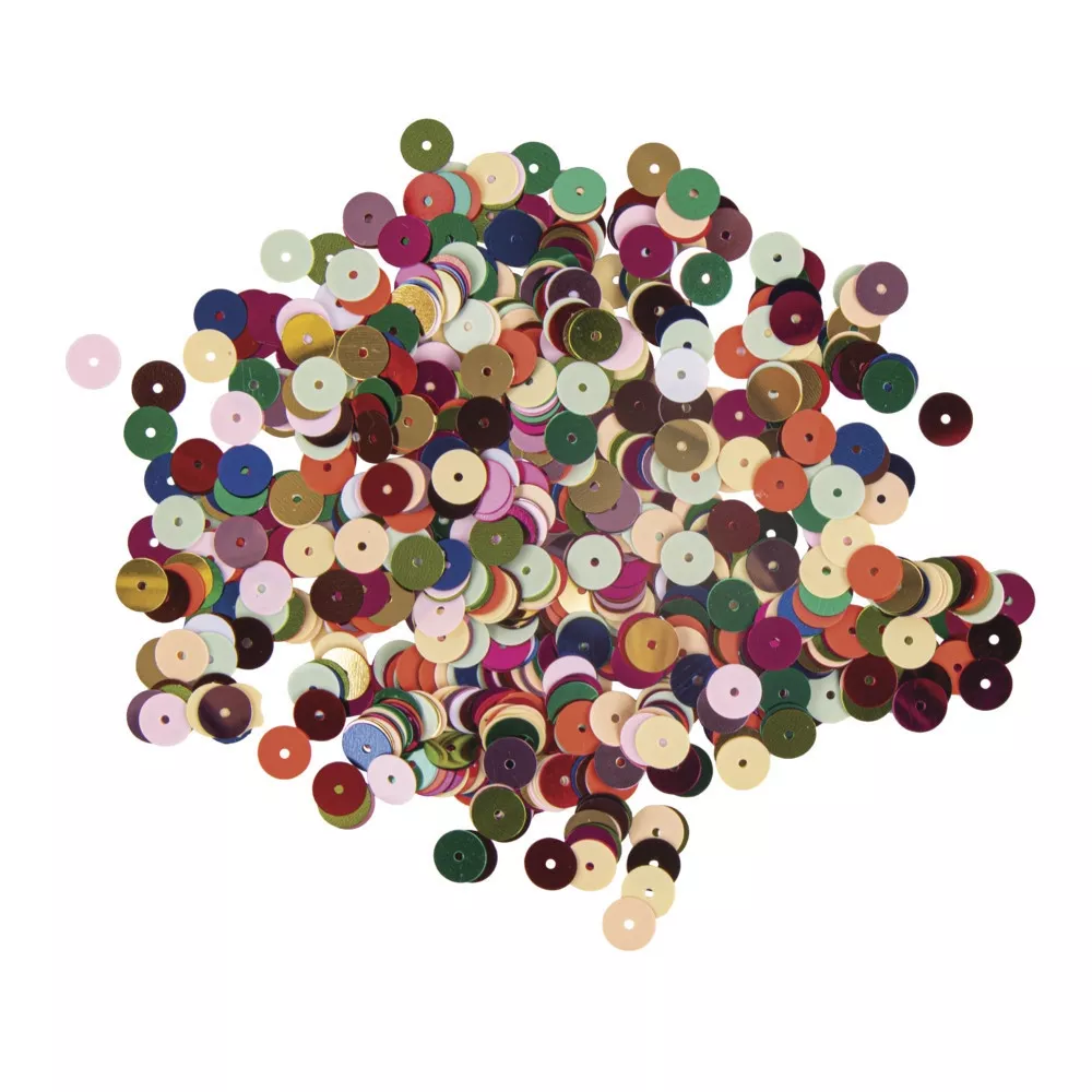 Sequins Assortiment Ø6 mm...