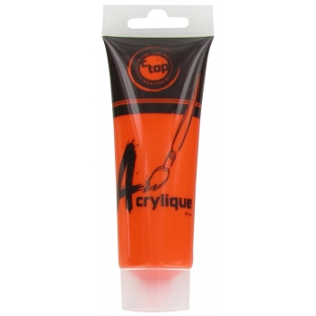 5023 - 3700443550236 - MegaCrea DIY - Peinture acrylique mate orange tube 75 ml