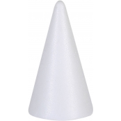 Cone en Styropor Polystyrène Hauteur 12,5 cm
