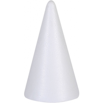 606125 - 3532436061258 - Graine créative - Cone en Styropor Polystyrène Hauteur 12,5 cm - 2