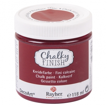 38867297 - 4006166405662 - Chalky Finish - Peinture craie Chalky Pour Matériau poreux 118 ml rouge Bourgogne - 2