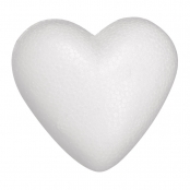 Coeur en polystyrène 30 cm en Forme de Goutte Plat 