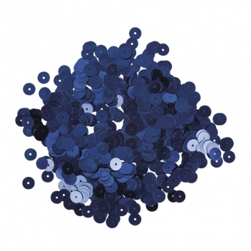 3931210 - 4006166726309 - Rayher - Sequins Bleu foncé Ø 6 mm Lisses Boite 6 g Lavable - 2