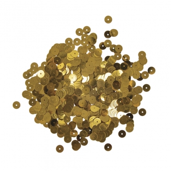 3931258 - 4006166726422 - Rayher - Sequins Or jaune Ø 6 mm Lisses Boite 6 g Lavable - 2