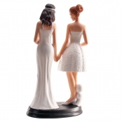 Figurine pour gâteau mariage Couple lesbien (gay) 20 cm