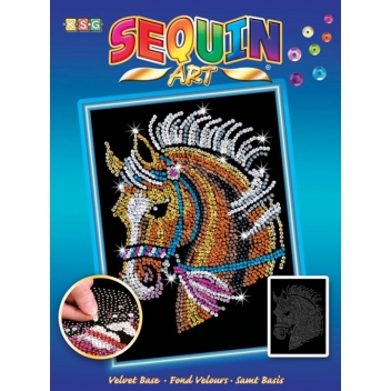 KAD1517 - 5013634015178 - Sequin Art - Tableau Sequin Art Cheval