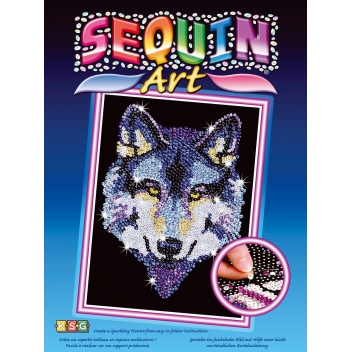 KAD1215 - 5013634012153 - Sequin Art - Tableau Sequin Art Loup