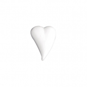 Coeur en Polystyrène 8 cm En forme de goutte plat 3 pièces