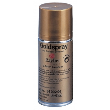 3400206 - 3700982251533 - LePolystyrène - Spray doré convient pour le polystyrène 150 ml - 2