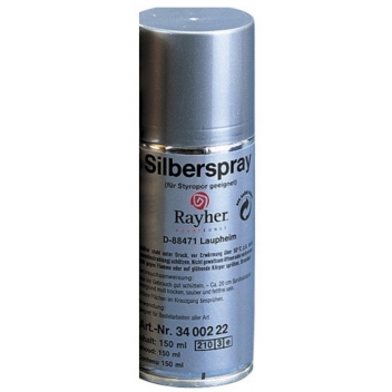 3400222 - 3700982251526 - LePolystyrène.com - Spray argenté convient pour polystyrène 150 ml - 2